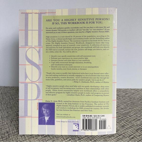 Highly Sensitive Person's Workbook Self Assessment Activities Exercises Coping - Picture 2 of 15